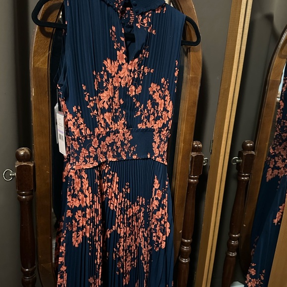 NANETTE LEPORE high neck elastic waist floral print dress - NWT - Picture 3 of 5